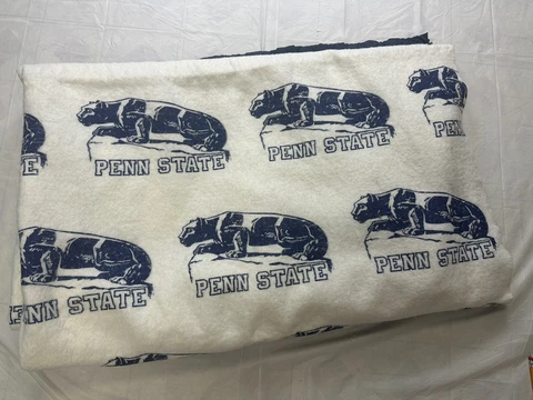 Vintage Penn State Nittany Lions NCAA Throw Blanket 85 x 70 Made In USA Cover