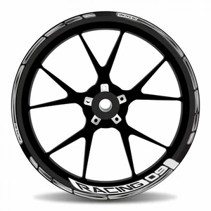 Pegatina de moto borde de llanta reflex blanca rayas compatible para Yamaha: MT-09 - Imagen 1 de 8