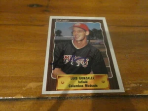 Luis González Houston Astros Firmado 1989 Tarjetas Pro Tarjeta RC Certificado de Autenticidad - Imagen 1 de 1
