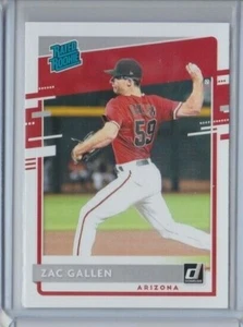 ZAC GALLEN '20 DONRUSS RATED ROOKIE CARD-DIAMONDBACK FAN-AFFERRA LE SUE CARTE OGGI!! - Foto 1 di 12