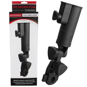 GOLFERS CLUB DELUXE TILTING GOLF UMBRELLA HOLDER / DUAL UNIVERSAL FITTING SYSTEM - Picture 1 of 1