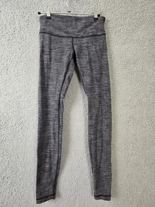 Leggings Wmns Lululemon grigio Heather Wunder sotto vita alta taglia 4 - Foto 1 di 6