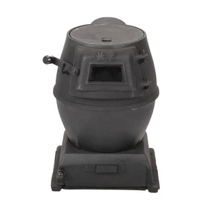 Wood Stove Camping Heating Coal Stove Cast Iron Wood Pot Belly Heater BBQ Grill - Picture 1 of 21