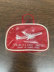 Vintage Traveling Jacks Set Made In Hong Kong Prob 1970 - Picture 1 of 9