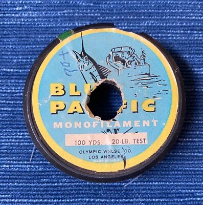 Vintage Blue Pacific Fly Line Olympic Whlse Los Angeles CA 977A Foto 1 de 2