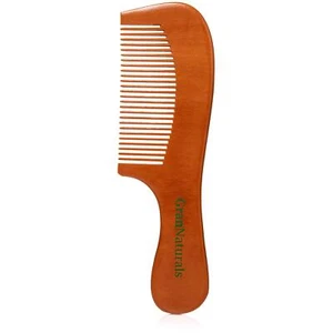 Wooden Comb With Handle Fine Wood Toothed Styling & Grooming Tools For Men & Wom - Picture 1 of 9
