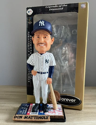 DON MATTINGLY New York Yankees MLB Hall of Fame TICKET BASE Bobblehead NIB! Cover