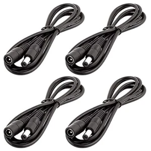LitaElek 4pcs 1m DC 12V Câble d'extension Prise DC 55mm x 21mm DC 0-36V Cordo...