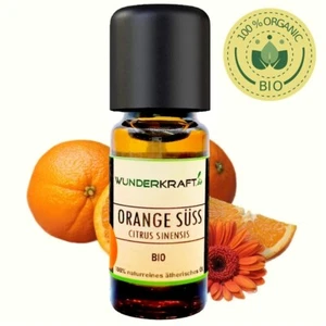 BIO Orangenöl Süß, 100% naturreines ätherisches veganes Aromaöl WUNDERKRAFT.bio