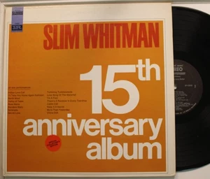 Slim Whitman Lp 15Th Anniversary Album On Imperial - Vg To Nm/ VG - Picture 1 of 1