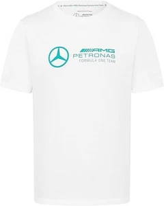 Mercedes AMG Petronas Formula 1 Men's T-Shirt with Large 3D Team Logo White - XL - Picture 1 of 7
