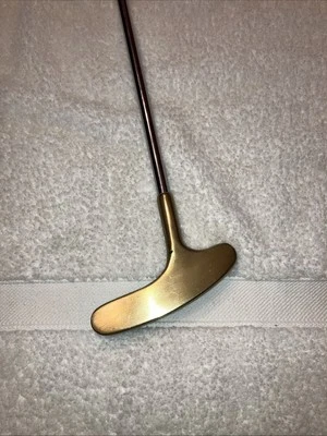 Spalding Spooky Vintage Golf Club Putter Blade 35” Brass Right Handed - Image 1 of 4