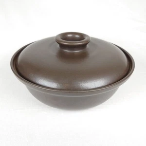 Heath Ceramics Large Serving Dish Casserole Dark Brown 11" Diameter Free Ship - Picture 1 of 10