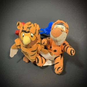 Vintage Disney Winnie the Pooh Tigger Movie Plush Backpack Clips Owl & Tigger - Picture 1 of 8
