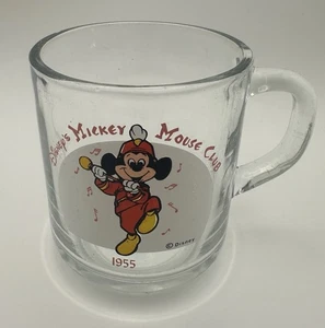 Disney Mickey Mouse Club Glas Kaffeebecher Bandleader 1955 Anchor Hocking LESEN - Bild 1 von 13