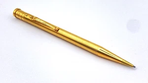 VINTAGE YARD O LED MECHANICAL PENCIL IN ROLLED GOLD BARLEYCORN MADE IN ENGLAND - Picture 1 of 9