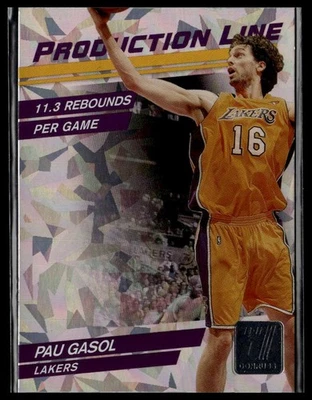 2010-11 Donruss #25 Pau Gasol Linha de Produção Rack Packs (Gelo Rachado) - Imagem 1 de 2