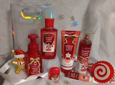 JUEGO DE MANZANA CARAMELO INVIERNO 6 PIEZAS NAVIDAD BATH & BODY WORKS 2025 Foto 1 de 4