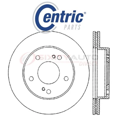 Centric C-TEK Disc Brake Rotor for 1994-1996 Nissan 240SX 2.4L L4 - Kit Set qe - Изображение 1 из 4