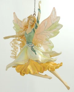 Bradford Edition Garden Jewel Fairy JONQUILLA DAFFODIL Yellow & Green Ornament - Picture 1 of 4