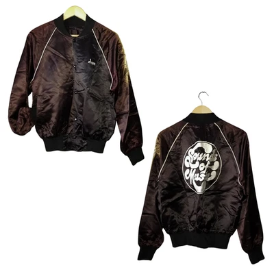 Sounds Of Music Satin Bomber Jacket VTG 60s The Cloth Tattoo Sam Crew RARE Lg - Image 1 of 4