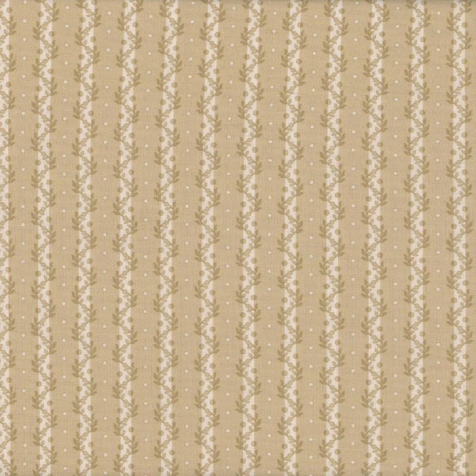 Reproducción de tela de algodón casa de verano 1300 rayas de salvia Foto 1 de 1