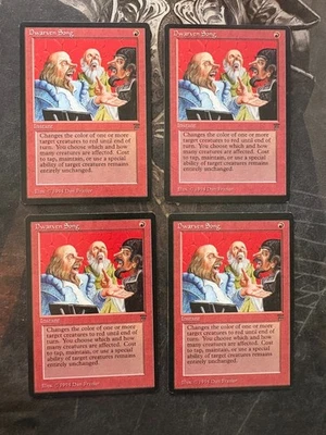 *** LEGENDS 4x Dwarven Song *** NM-Mint Beauty! - DUTY PAID - Magic MtG - Image 1 of 2