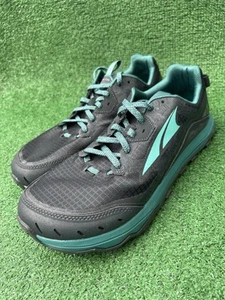 Altra Lone Peak 6 Women's Size 11 Trail Running Shoes Black Teal Pre-owned - Picture 1 of 18