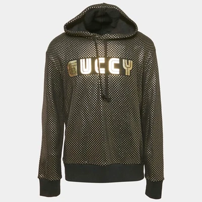 Sudadera con capucha de algodón con estampado de estrellas negra Gucci M Foto 1 de 4