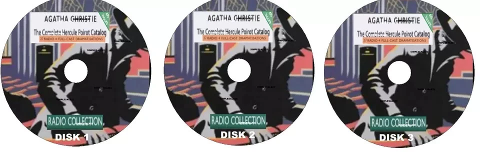 The Complete Hercule Poirot Stories Agatha Christie 3 x MP3 CD's TALKING AUDIO B - Image 1 of 1