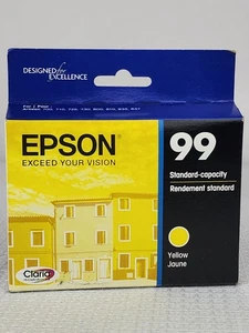 Epson 99 gelbe Tintenpatrone T099420 hohe Kapazität Original Ablaufdatum 4/22 versiegelt  - Bild 1 von 5