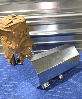 NOS 复古 Chrome 八边形油箱 Harley Davidson Chopper Bobber Hex Triumph BSA — 第 1/4 张图片