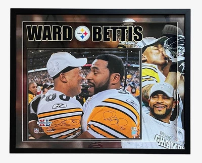 Luzes LED 3D assinadas por Hines Ward e Jerome Bettis foto franada Beckett 31x25 - Imagem 1 de 3