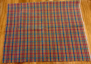 Cotton Tartan Fabric 112cm X 90cm New Quilting Patchwork Sewing - Picture 1 of 2