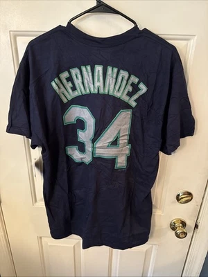 Camiseta grande de los Seattle Mariners de Felix Hernández majestuosa  Foto 1 de 4