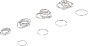 Schlüsselring Sortiment 20-teilig verschiedene Größen Metallringe für Basteln - Bild 1 von 4
