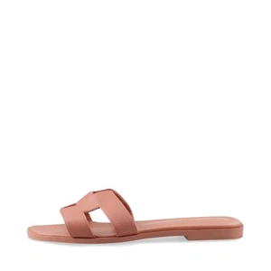 Hermès Oran Leather Sandals 38 Ladies' Pink 202272Z There is a storage bag - Picture 1 of 10