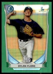 2014 Bowman Chrome Prospects Green Refractors #BCP16 Dylan Floro /75 - Picture 1 of 2