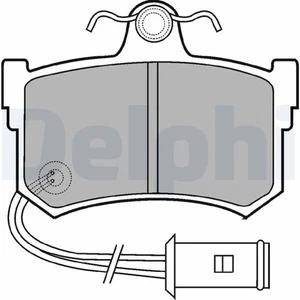 Bremsbelag Satz Bremsscheibe Scheibenbremse für Honda 86-99 Hinten Delphi - Bild 1 von 8