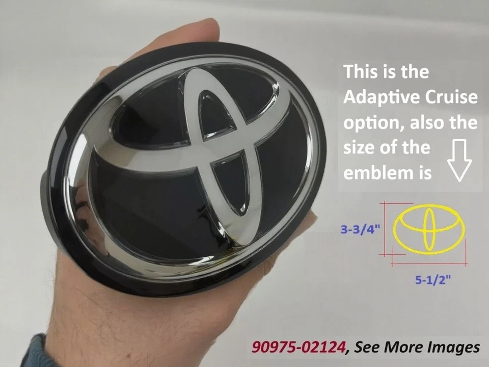 NEW Fits Toyota Corolla Grille Front Emblem 90975-02124 Oem 2020 2021 2022 2023 Foto 1 de 4