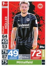111 EINTRACHT FRANKFURT - MULLER NICOLAI - GERMANY CARD TOPPS BUNDESLIGA 2019