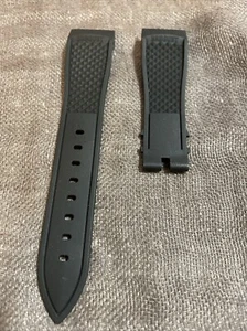 BREGUET MARINE 22MM BLACK RUBBER WATCH STRAP / BAND - Picture 1 of 17