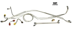 1960-66 Chevy GMC Truck Stainless Front Disc Brake Conversion Hardline Line Kit - Picture 1 of 10