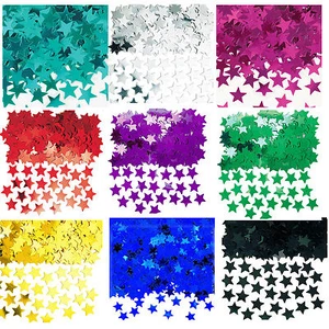 Wedding Stars Table Confetti Foil Decorations 14g Birthday Party Red Black Blue - Picture 1 of 8