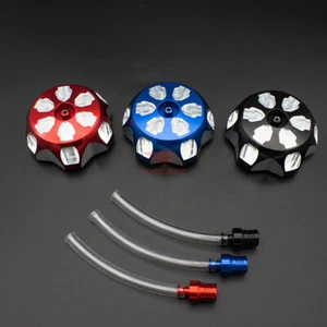 CNC Dirt Bike Fuel Gas Cap Cover For Yamaha Kawasaki YFM700R KFX400 KX250F 450F - Picture 1 of 9
