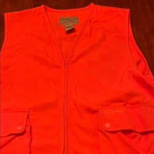 L.L. Bean Vibrant Orange Work Utility Vest 0 GT12 medium - Bild 1 von 14