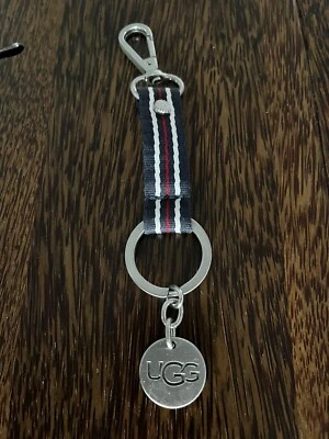 Auténtico UGG - Rojo Azul Blanco Herrajes Bolso Dije Llavero Foto 1 de 4