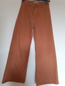 Women's H&M Wide-leg Trousers  Tan Colour 8