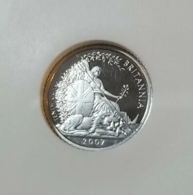 2007 Great Britain £10 Platinum Britannia. NGC PF70 Ultra Cameo 1/10 oz  .999 pt - Image 1 of 4