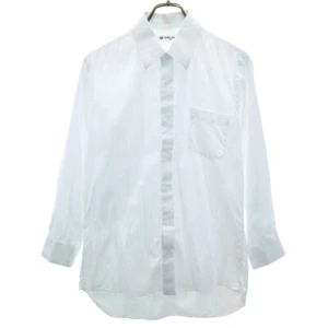 CELINE Striped Pattern Long sleeve Cotton shirt white Men's - Picture 1 of 10